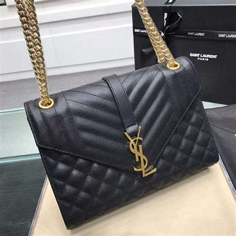 ysl bag envelope black